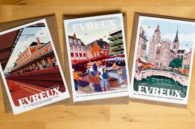 Popille pour le plaisir des pupilles… Illustrations touristiques d’Evreux et de l’Eure