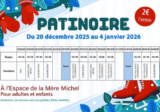 Patinoire de Noël à Saint-André de l’Eure