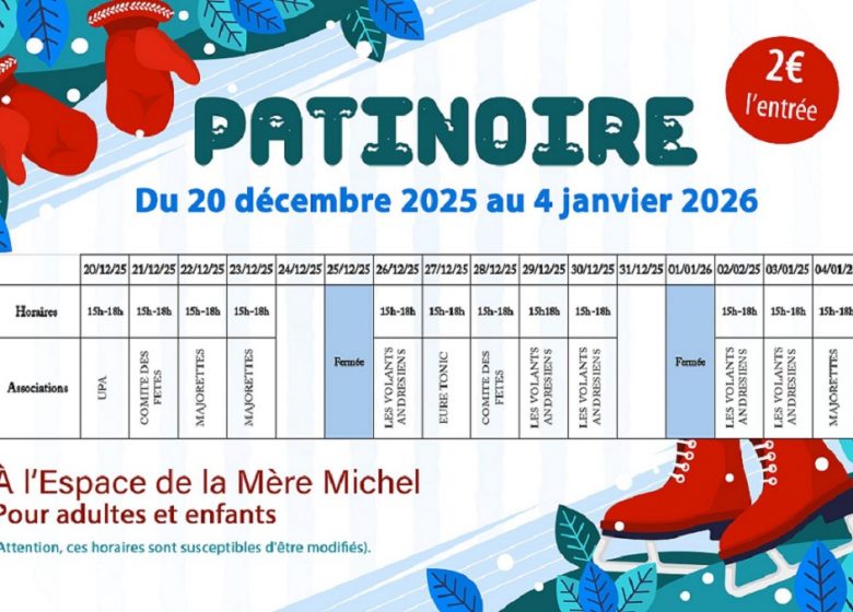 Patinoire de Noël à Saint-André de l’Eure