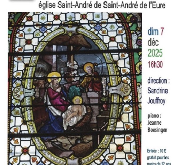 Concert de Noël du Chœur Véga à Saint-André de l’Eure