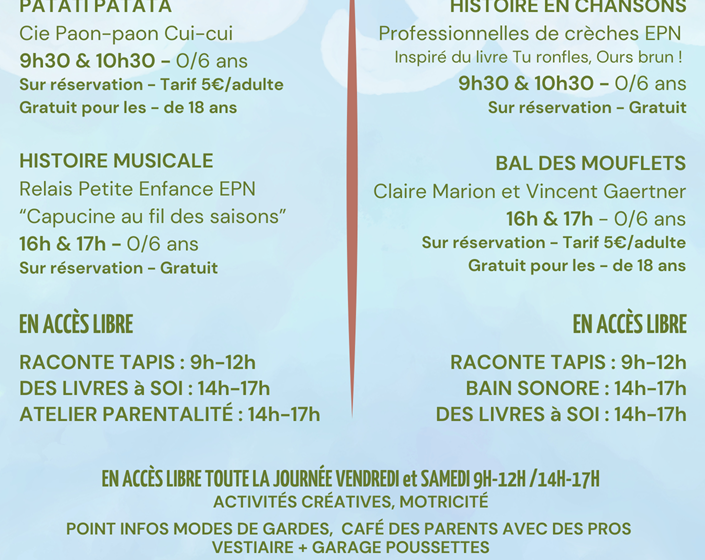 Festival Les Ptits Bouts – Histoire en chanson – MJC d’Évreux