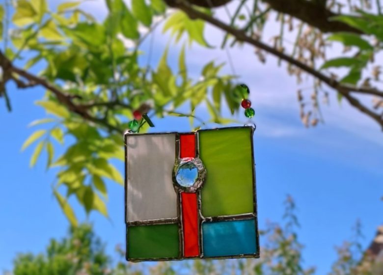 Cours libre mosaïque ou cours libre de verre de vitrail