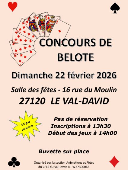 Concours de belote du Val-David