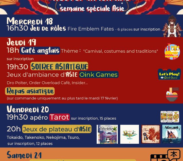 Nouvel An lunaire – Jeux & Culture asiatique à l&rsquo;écume des jeux