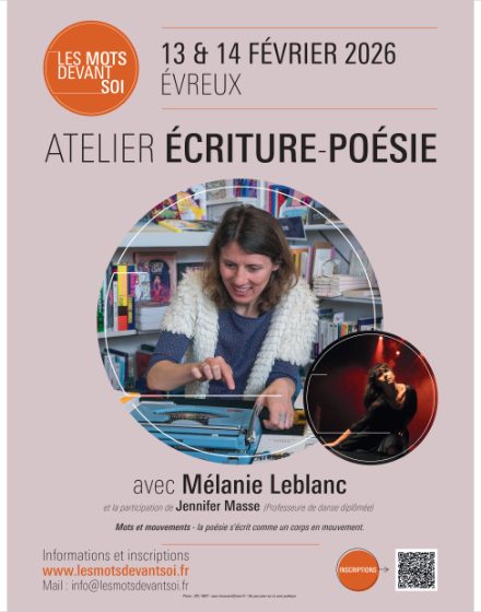 Atelier d&rsquo;Écriture-Poésie animé par la poétesse Mélanie Leblanc