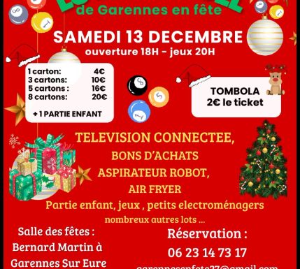 Loto de Noël à Garennes-sur-Eure