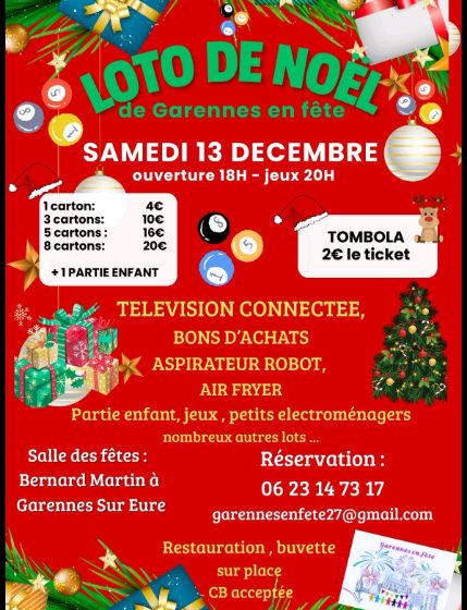 Loto de Noël à Garennes-sur-Eure