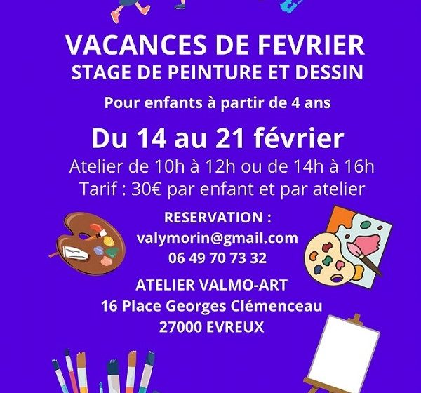 Ateliers de dessin et de peinture pour enfants
